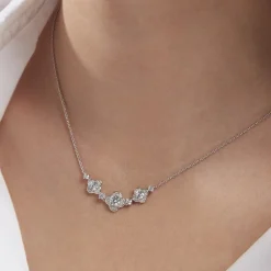 Collier Edyta Argent Blanc Oxyde De Zirconium