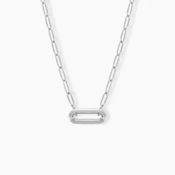 Collier Egerie Argent Blanc