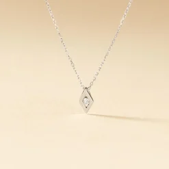 Collier Eirena Or Blanc Diamant