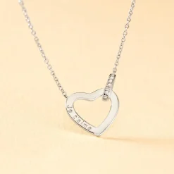 Collier Elanda Argent Blanc Oxyde De Zirconium