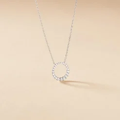Collier Elaïs Argent Blanc Oxyde De Zirconium