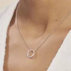 Collier Elaïs Argent Blanc Oxyde De Zirconium