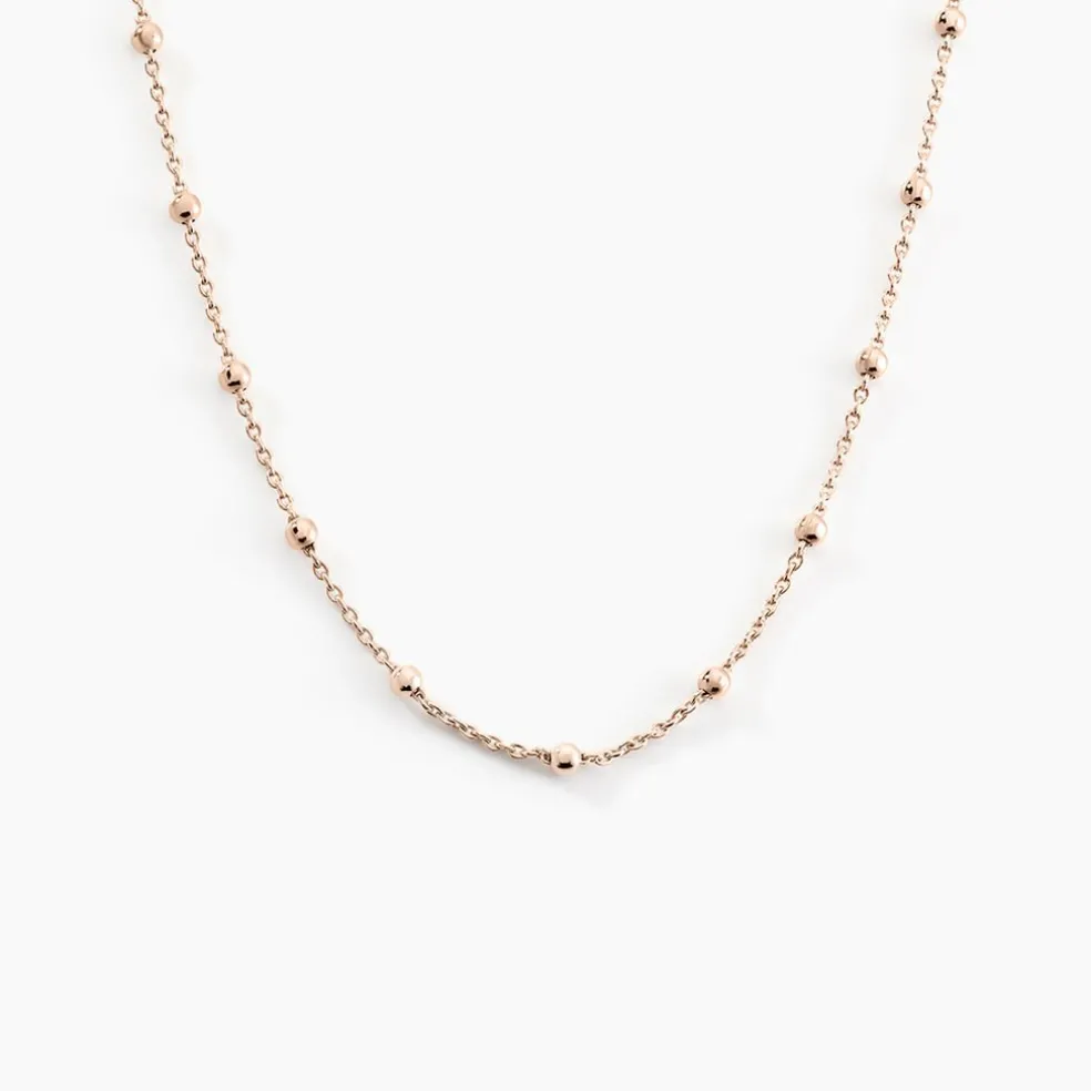 Collier Elea Argent Rose