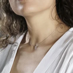 Collier Elenza Argent Blanc