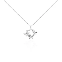 Collier Elinia Argent Blanc Oxyde De Zirconium