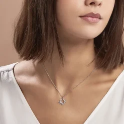 Collier Elinia Argent Blanc Oxyde De Zirconium