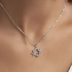 Collier Elinia Argent Blanc Oxyde De Zirconium