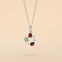 Collier Eliniane Argent Blanc Oxyde De Zirconium