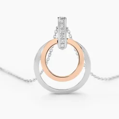 Collier Eloisia Or Bicolore Diamant