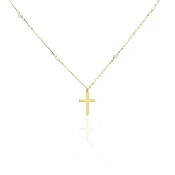 Collier Elsabeth Or Jaune Perle De Culture