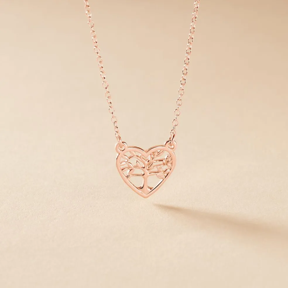 Collier Elwenn Argent Rose