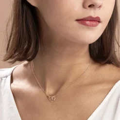 Collier Elwenn Argent Rose