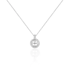 Collier Ema Argent Blanc Oxyde De Zirconium