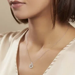 Collier Ema Argent Blanc Oxyde De Zirconium