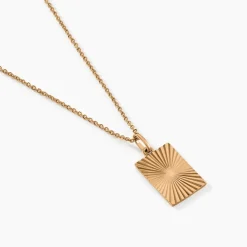 Collier Embrasement Plaqué Or Jaune