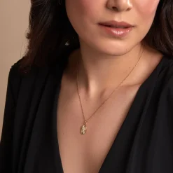 Collier Embrasement Plaqué Or Jaune Oxyde De Zirconium