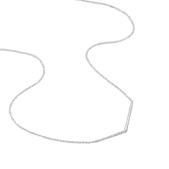 Collier Emea Argent Blanc Oxyde De Zirconium