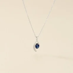 Collier Emotion Or Blanc Saphir Diamant