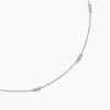 Collier Eniola Argent Blanc