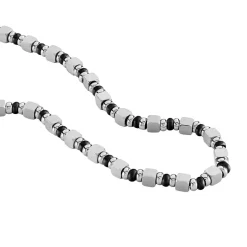 Collier Ephrem Acier Bicolore