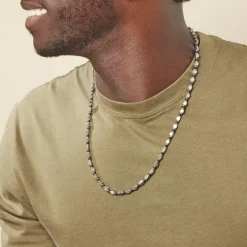 Collier Ephrem Acier Bicolore