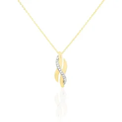 Collier Ester Or Jaune Diamant