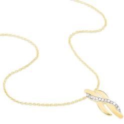 Collier Ester Or Jaune Diamant