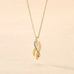 Collier Ester Or Jaune Diamant