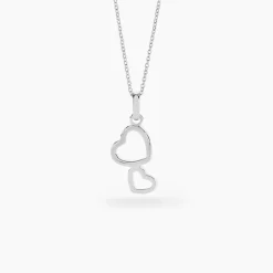 Collier Estina Argent Blanc