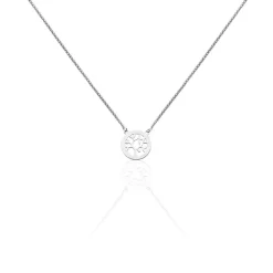 Collier Ethna Argent Blanc