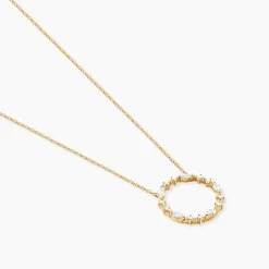 Collier Euphranor Or Jaune Diamant Synthétique