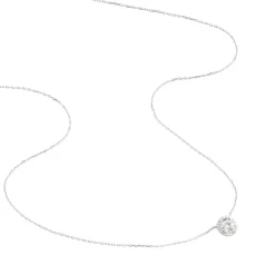 Collier Eurycide Or Blanc Oxyde De Zirconium
