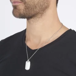 Collier Eutrope Acier Blanc