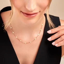 Collier Eva Acier Jaune