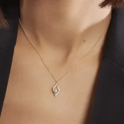 Collier Eye Or Jaune Oxyde De Zirconium