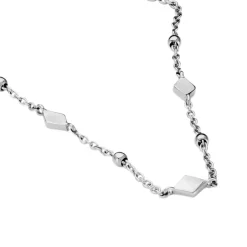 Collier Fancy Argent Blanc