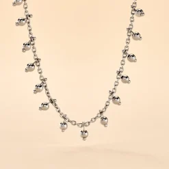 Collier Fancy Argent Blanc