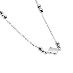 Collier Fancy Argent Blanc