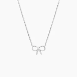 Collier Fatim Argent Blanc