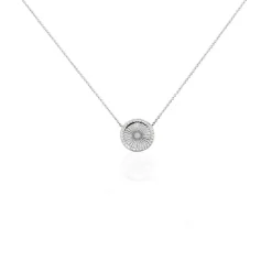 Collier Feliz Argent Blanc Oxyde De Zirconium