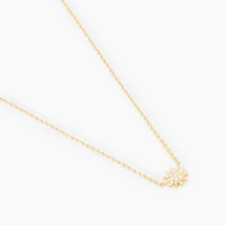 Collier Fenton Or Jaune Oxyde De Zirconium