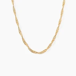 Collier Fern Plaqué Or