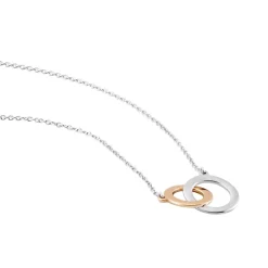 Collier Fethi Argent Bicolore