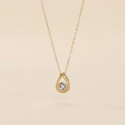 Collier Fidelia Or Jaune Diamant