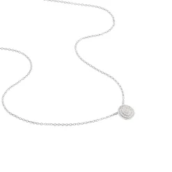Collier Fidjy Argent Blanc Oxyde De Zirconium