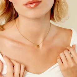 Collier Fino Acier Jaune