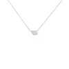 Collier Flamen Argent Blanc Oxyde De Zirconium