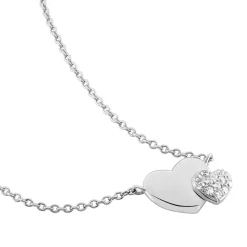 Collier Flamen Argent Blanc Oxyde De Zirconium