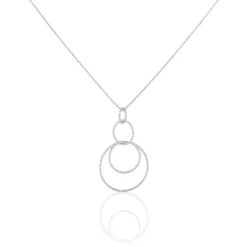 Collier Flaura Argent Blanc