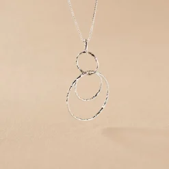 Collier Flaura Argent Blanc